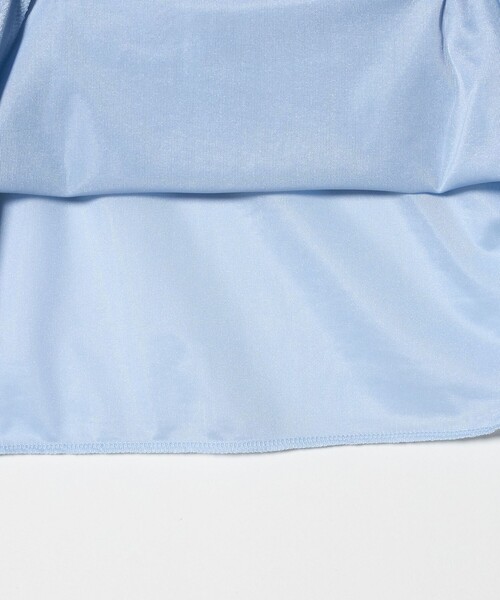 6(ロク)の「<6(ROKU)>シアー ベロア シャツプルオーバー 25FW(Tシャツ/カットソー・レディース・ライトブルー/ブラック・FREE)」の9枚目の写真