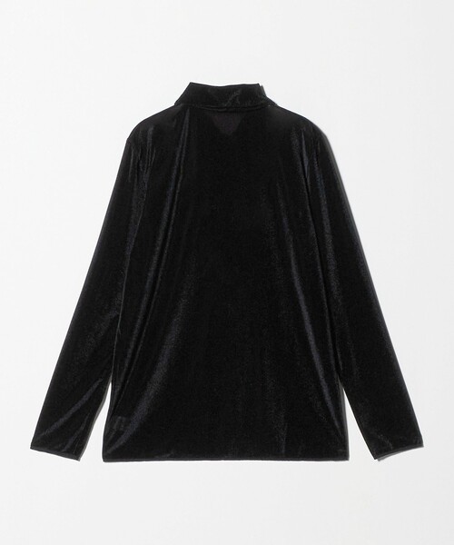 6(ROKU)＞シアー ベロア シャツプルオーバー 25FW（Tシャツ