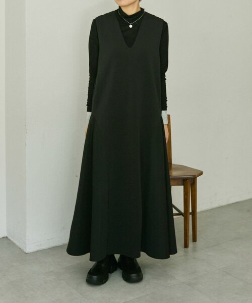 【新品未使用】ear PAPILLONNER マルチドット シャツワンピース　F 新品未使用】ear PAPILLONNER マルチドット シャツワンピース F