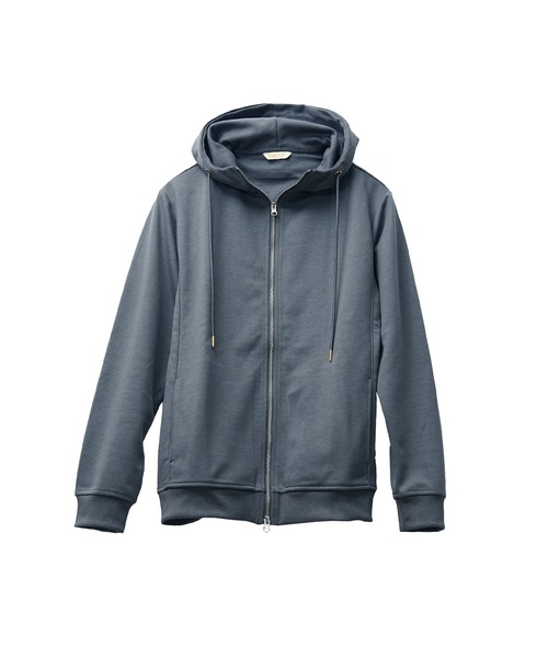 SOMEDIFF(サムディフ)の「【2点セット】ノーピリングフルジップパーカーセットアップ メンズ スウェット 上下セット ジャージ スキニーパンツ 春服 冬服(セットアップ・メンズ・ブラック/カーキ/チャコール・M/L/XL)」の12枚目の写真