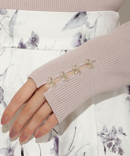 WILLSELECTION（ウィルセレクション）の「袖口リボンリブタートルニット（ニット/セーター・レディース・サックスブルー/ブラック/オフホワイト/ピンク・FREE）」の14枚目の写真