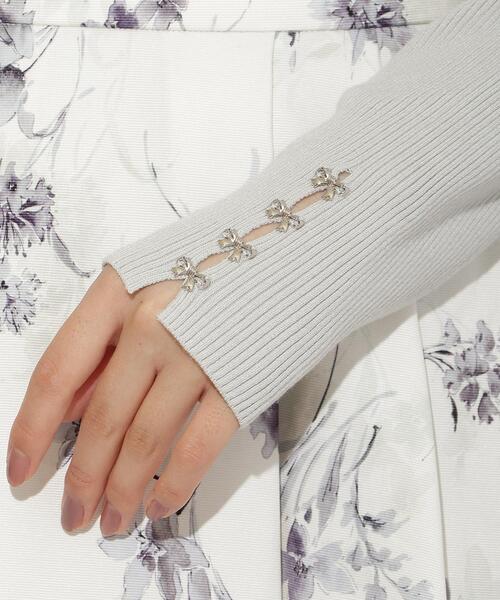 WILLSELECTION（ウィルセレクション）の「袖口リボンリブタートルニット（ニット/セーター・レディース・サックスブルー/ブラック/オフホワイト/ピンク・FREE）」の20枚目の写真