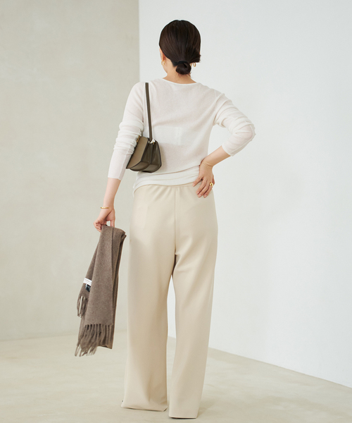 plage（プラージュ）の「WO Mix Sheer Rib ニット（ニット/セーター・レディース・パープル/ブラウン/ホワイト・FREE）」の13枚目の写真