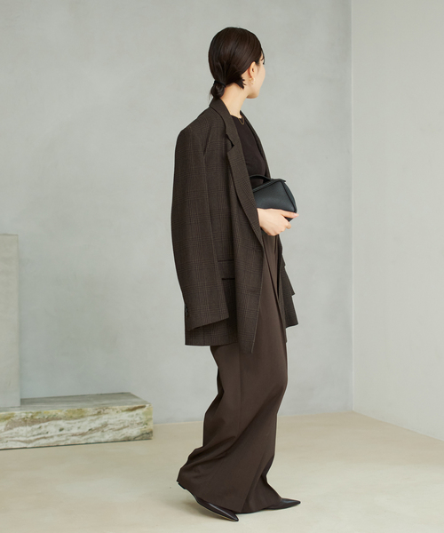 plage（プラージュ）の「WO Mix Sheer Rib ニット（ニット/セーター・レディース・パープル/ブラウン/ホワイト・FREE）」の16枚目の写真