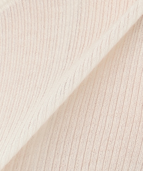 plage（プラージュ）の「WO Mix Sheer Rib ニット（ニット/セーター・レディース・パープル/ブラウン/ホワイト・FREE）」の7枚目の写真