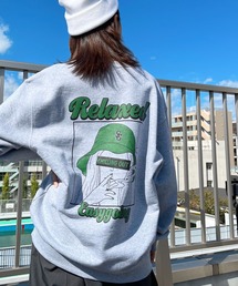 MODISH GAZE（モディシュガゼ）の「【MODISH GAZE】スモーキングガールRelaxed裏毛トレーナー（スウェット）」