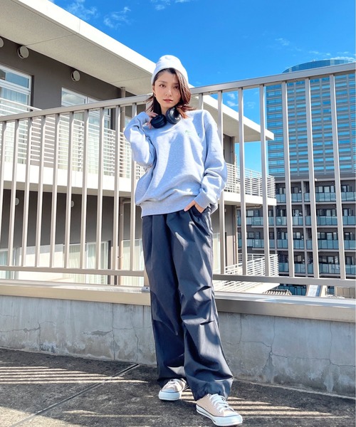 MODISH GAZE(モディシュガゼ)の「【MODISH GAZE】スモーキングガールRelaxed裏毛トレーナー(スウェット・メンズ・ホワイト/杢グレー/ブラック・MEDIUM/X-LARGE/LARGE)」の7枚目の写真
