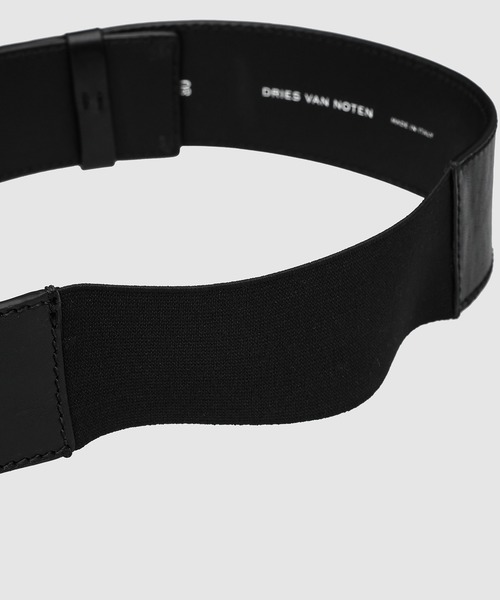 DRIES VAN NOTEN(ドリスヴァンノッテン)の「BLTM252-066 Q.151 M.L.BELT(ベルト・メンズ・ブラック・80)」の3枚目の写真