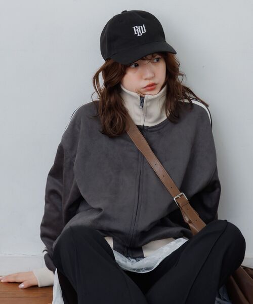 RETRO GIRL（レトロガール）の「スウェードトラックJK（その他アウター・レディース・ナチュラル/チャコールグレー/ダークブラウン・FREE）」の4枚目の写真