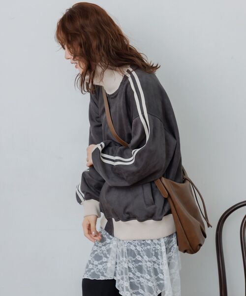 RETRO GIRL（レトロガール）の「スウェードトラックJK（その他アウター・レディース・ナチュラル/チャコールグレー/ダークブラウン・FREE）」の18枚目の写真