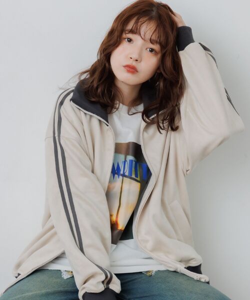 RETRO GIRL（レトロガール）の「スウェードトラックJK（その他アウター・レディース・ナチュラル/チャコールグレー/ダークブラウン・FREE）」の19枚目の写真