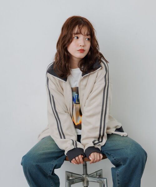 RETRO GIRL（レトロガール）の「スウェードトラックJK（その他アウター・レディース・ナチュラル/チャコールグレー/ダークブラウン・FREE）」の20枚目の写真