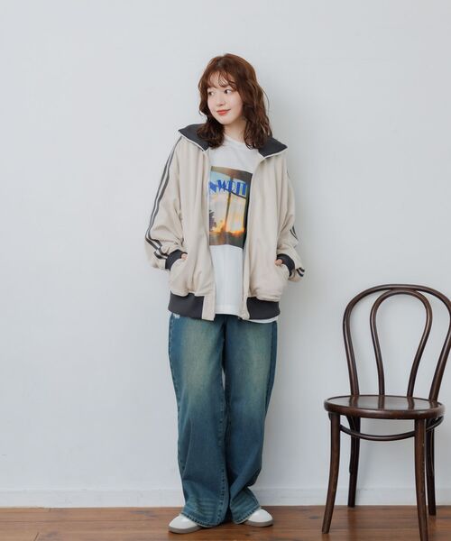 RETRO GIRL（レトロガール）の「スウェードトラックJK（その他アウター・レディース・ナチュラル/チャコールグレー/ダークブラウン・FREE）」の22枚目の写真