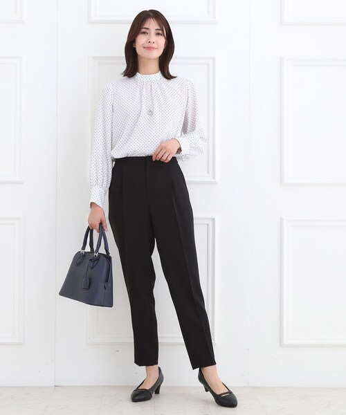 Reflect(リフレクト)の「【SS-4Lサイズ/通勤/セットアップ可】テーパードパンツ(その他パンツ・レディース・ネイビー/ライトグレー/ブラック・11/09/13/07/17/15 /05)」の10枚目の写真
