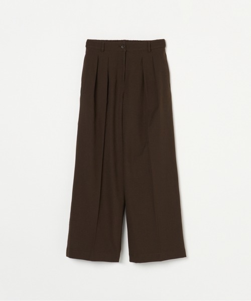 HELIOPOLE(エリオポール)の「TUCK STRAIGHT PANTS(その他パンツ・レディース・ブラック/ダークブラウン・36/38)」の8枚目の写真