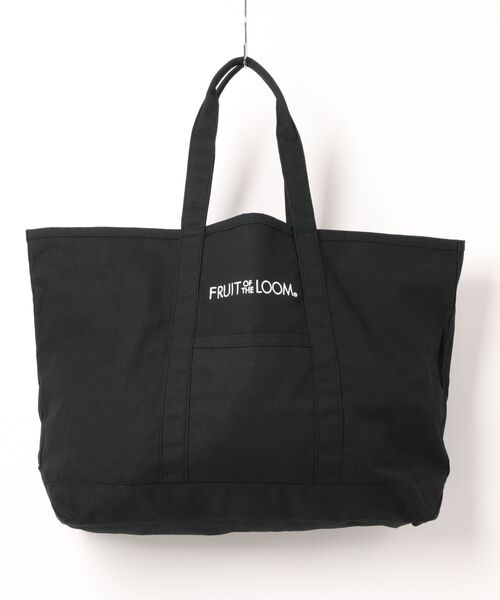 FRUIT OF THE LOOM（フルーツオブザルーム）の「【FRUIT OF THE LOOM】CANVAS BIG TOTE BAG（トートバッグ・レディース・グレー/ホワイト/ピンク/イエロー/ブラック・FREE）」の2枚目の写真