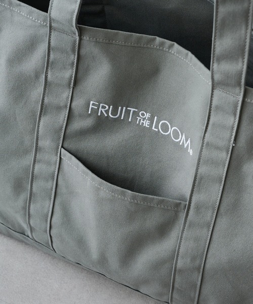 FRUIT OF THE LOOM（フルーツオブザルーム）の「【FRUIT OF THE LOOM】CANVAS BIG TOTE BAG（トートバッグ・レディース・グレー/ホワイト/ピンク/イエロー/ブラック・FREE）」の15枚目の写真