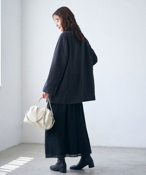RONEL(ロネル)の「【RONEL】シングルオーバージャケット(その他アウター・レディース・ベージュ/ブラック・S/M)」の12枚目の写真
