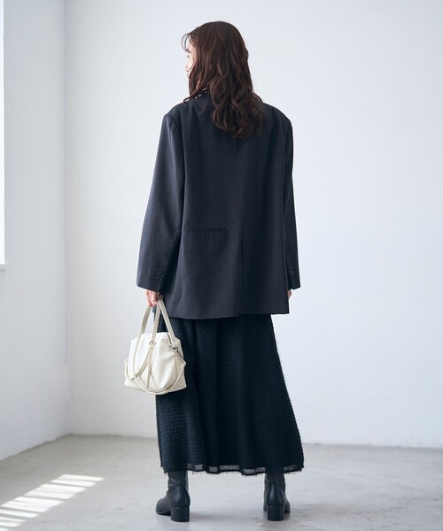 RONEL(ロネル)の「【RONEL】シングルオーバージャケット(その他アウター・レディース・ベージュ/ブラック・S/M)」の13枚目の写真