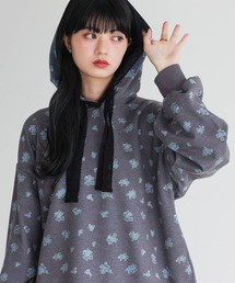 somari imagination（ソマリ イマジネーション）の「『花柄サーマルフードカットソー』（パーカー）」
