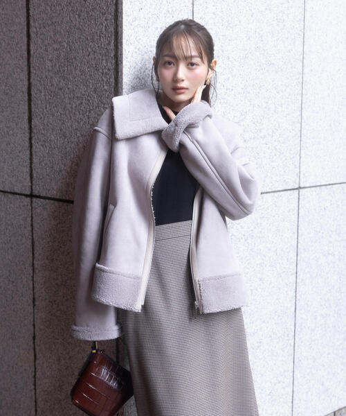 PROPORTION BODY DRESSING（プロポーションボディドレッシング）の「ギンガムナロータイトスカート / 1215220101（スカート・レディース・ブラウン/ベージュ・MEDIUM/P/S）」の2枚目の写真