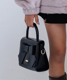 algy（アルジー）の「リボンミニボストン（ハンドバッグ）」