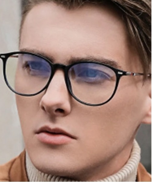 VIBGYOR（ヴィブジョー）の「伊達メガネ メガネ シンプル クラシック(BDS)（メガネ・レディース・ブラック・FREE）」の4枚目の写真