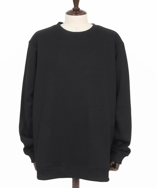 CAMBIO（カンビオ）の「msw1798-ドビー裏起毛ボンディングプルオーバースウェット（スウェット・メンズ・グレイッシュベージュ/ブラック/ホワイト・M/L/XL）」の22枚目の写真