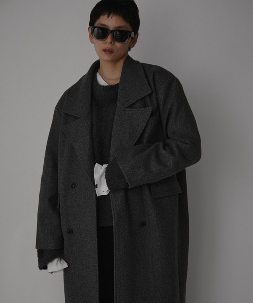 VION（ヴィオン）の「ブークレニットプルオーバー / Boucle Knit Pullover（ニット/セーター・レディース・チャコールグレー/ホワイト/レッド・FREE）」の18枚目の写真
