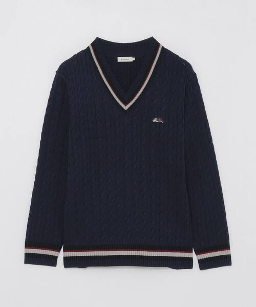 CB CRESTBRIDGE(シービークレストブリッジ)の「ヘッジホッグチルデンニット(ニット/セーター・レディース・オフホワイト/オレンジ/ネイビー・1/3)」の17枚目の写真