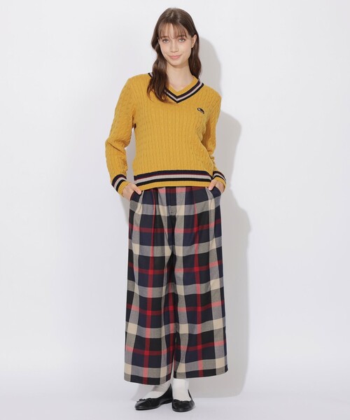 CB CRESTBRIDGE(シービークレストブリッジ)の「ヘッジホッグチルデンニット(ニット/セーター・レディース・オフホワイト/オレンジ/ネイビー・1/3)」の20枚目の写真