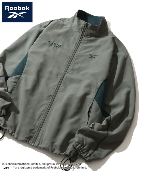 Reebok（リーボック）の「【Reebok/リーボック】フェイク スウェード パイピング ジャケット（ブルゾン・メンズ・ネイビー/グリーン/サックスブルー/ブラック・M/LL/L）」の2枚目の写真