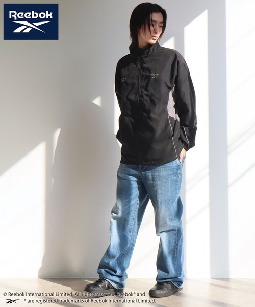 Reebok（リーボック）の「【Reebok/リーボック】フェイク スウェード パイピング ジャケット（ブルゾン・メンズ・ネイビー/グリーン/サックスブルー/ブラック・M/LL/L）」の11枚目の写真