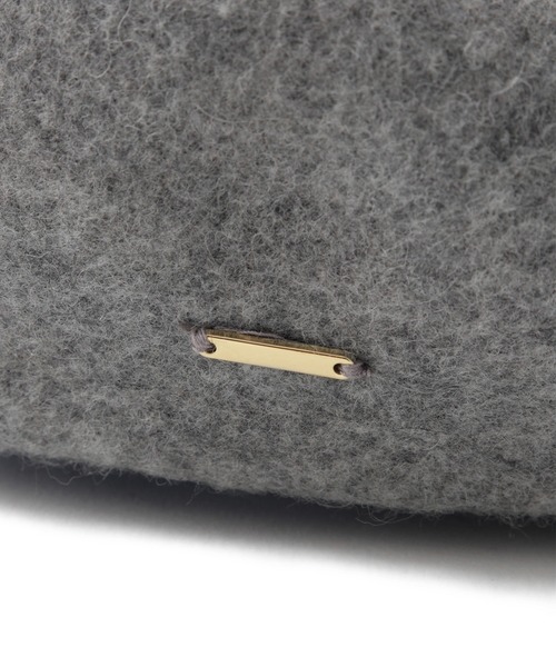 ROPE' PICNIC（ロペピクニック）の「ウールフェルトベレー帽/リンクコーデ（ハンチング/ベレー帽・レディース・ブラック/ライトグレー・FREE）」の9枚目の写真