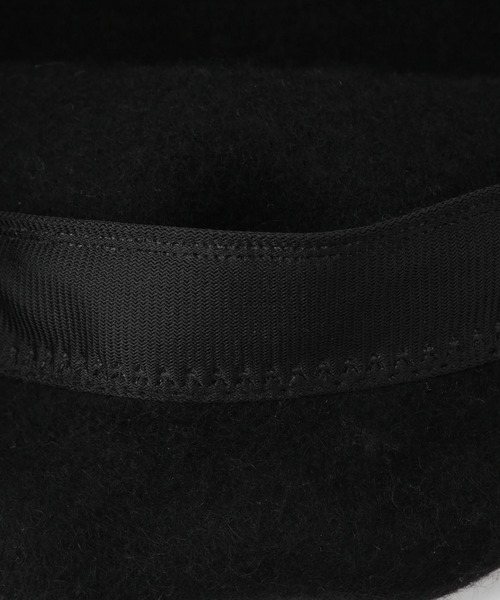 ROPE' PICNIC（ロペピクニック）の「ウールフェルトベレー帽/リンクコーデ（ハンチング/ベレー帽・レディース・ブラック/ライトグレー・FREE）」の11枚目の写真