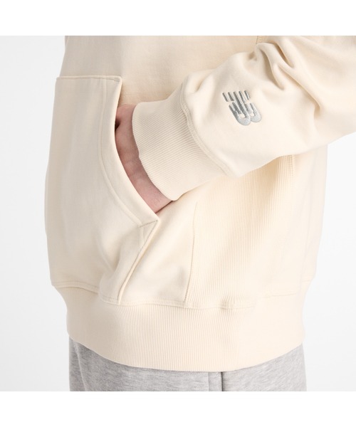 NEW BALANCE（ニューバランス）の「ニューバランス New Balance Athletics レガシーフーディ（パーカー・メンズ・ダークブルー/アイボリー/ライトグレー・LL/L/M/S）」の12枚目の写真