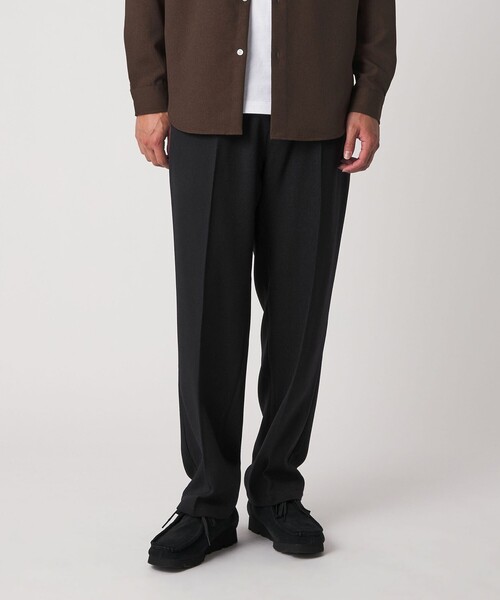 A DAY IN THE LIFE UNITED ARROWS(アデイインザライフユナイテッドアローズ)の「起毛 サージ ワイド イージーパンツ<A DAY IN THE LIFE>(スラックス・メンズ・ブラック/ダークグレー/モカ・M/S/L)」の2枚目の写真