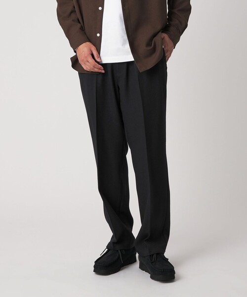 A DAY IN THE LIFE UNITED ARROWS(アデイインザライフユナイテッドアローズ)の「起毛 サージ ワイド イージーパンツ<A DAY IN THE LIFE>(スラックス・メンズ・ブラック/ダークグレー/モカ・M/S/L)」の4枚目の写真