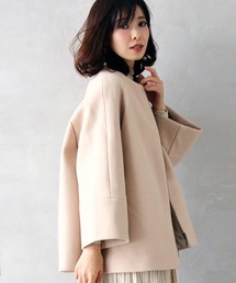 Ehre style（エーレスタイル）の「型崩れしない美シルエットAラインコート（ピーコート）」