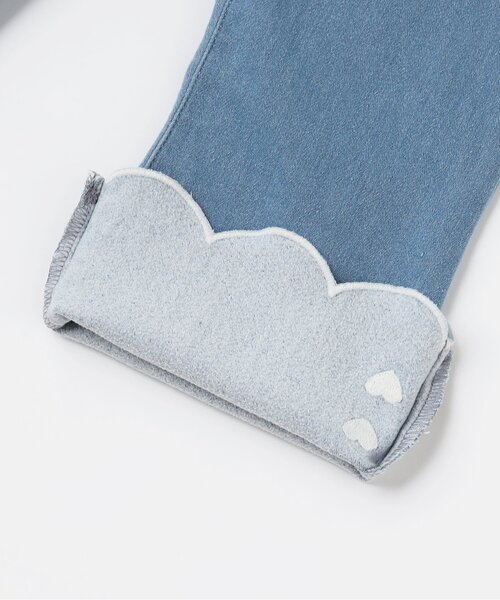 Seraph（セラフ）の「【ジュニア対応】スカラップフレアパンツ（その他パンツ・キッズ・ブルー/ブラック/チェック・80/90/100/110/120/130/140）」の7枚目の写真