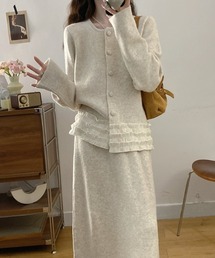 セットアップ（ベージュ系・フリル）ファッション通販 - ZOZOTOWN