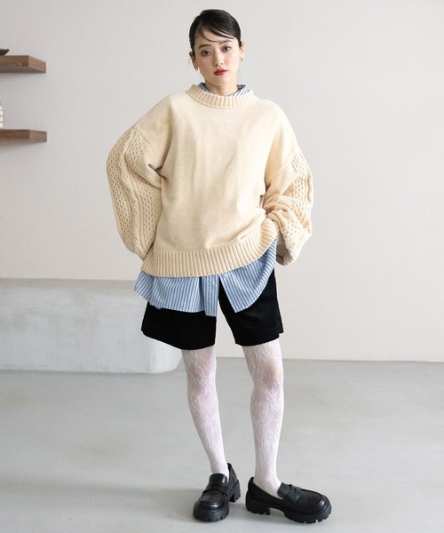 RAGEBLUE（レイジブルー）の「サイドスリットショートパンツ（その他パンツ・レディース・ブラウン系3/ブラック系/ブラウン系8・FREE）」の6枚目の写真