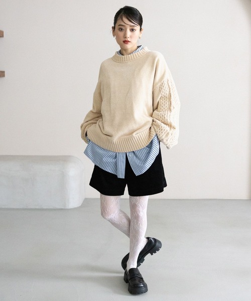 RAGEBLUE（レイジブルー）の「サイドスリットショートパンツ（その他パンツ・レディース・ブラウン系3/ブラック系/ブラウン系8・FREE）」の7枚目の写真