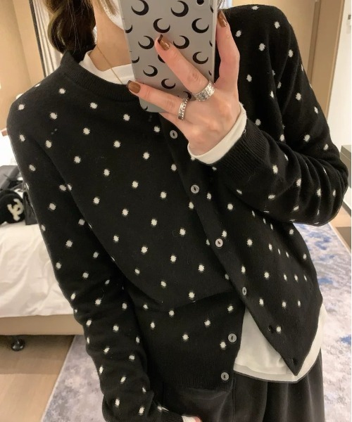 セール】水玉ドット カーディガン（カーディガン/ボレロ）｜SEN TOKYO