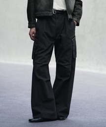 JACKROSE × luv maisonブラックカーゴパンツ　古着 ジャックローズ ハーフパンツ カーゴパンツ 黒 コーティング斑系