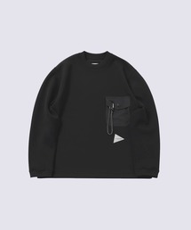 and wander ブラック トレーナー スウェット アンドワンダー and wander｜アンドワンダーのスウェット（ブラック/黒色系）通販