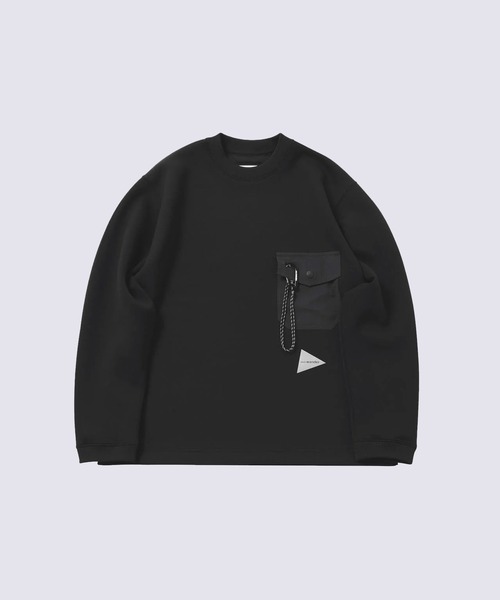 and wander/アンドワンダー】airy warm pullover（スウェット）｜and