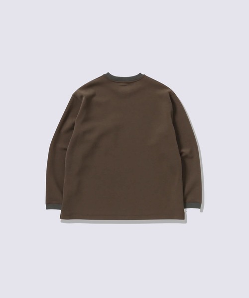and wander(アンドワンダー)の「【and wander/アンドワンダー】airy warm pullover(スウェット・メンズ・ブラウン/ブラック・M/L)」の4枚目の写真