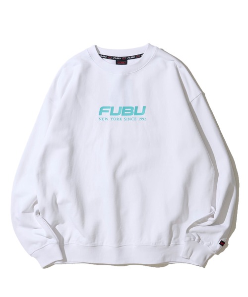 FUBU（ フブ）の「【FUBU / フブ】OG Logo Crew Sweat / ロゴプリント 裏毛 クルーネックスウェット（スウェット・メンズ・ターコイズブルー/ホワイト/ブラック・LARGE/X-LARGE/MEDIUM）」の13枚目の写真