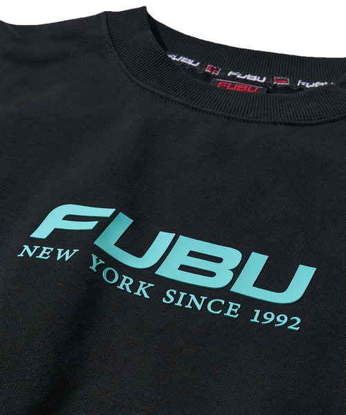 FUBU（ フブ）の「【FUBU / フブ】OG Logo Crew Sweat / ロゴプリント 裏毛 クルーネックスウェット（スウェット・メンズ・ターコイズブルー/ホワイト/ブラック・LARGE/X-LARGE/MEDIUM）」の6枚目の写真